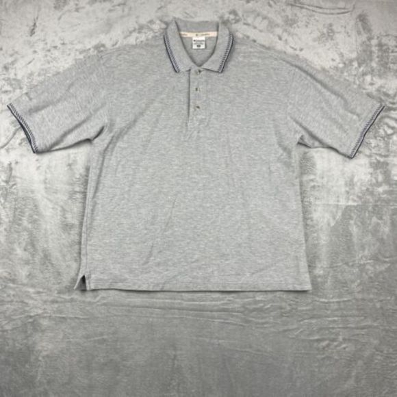 Columbia Other - Vintage‎ Columbia Sportswear Polo Shirt Men's M Grey 100% Cotton